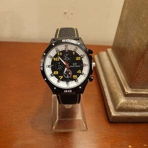 Brand New White & Yellow GT Grand Touring Men's Watch